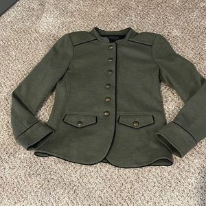 J crew wool military style blazer